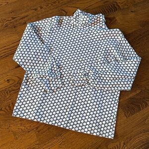 Karen Scott Patterned Turtleneck Top